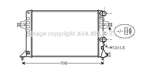 AVA QUALITY COOLING radiatorius, variklio aušinimas OL2444